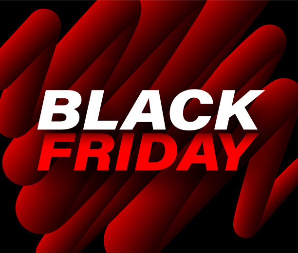 黑色星期五符号在抽象的混合曲线上图片下载