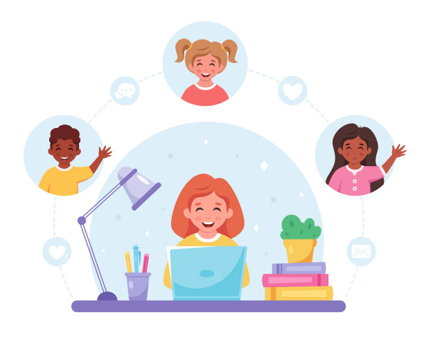 与孩子进行在线视频通话图片下载