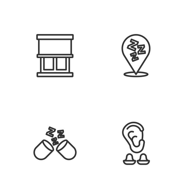 设置线耳塞和耳安眠药窗图片下载