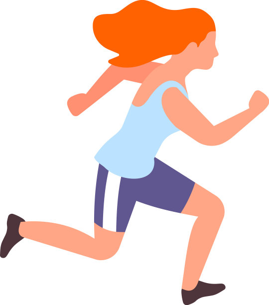 短跑女孩在体育比赛中跑步图片下载