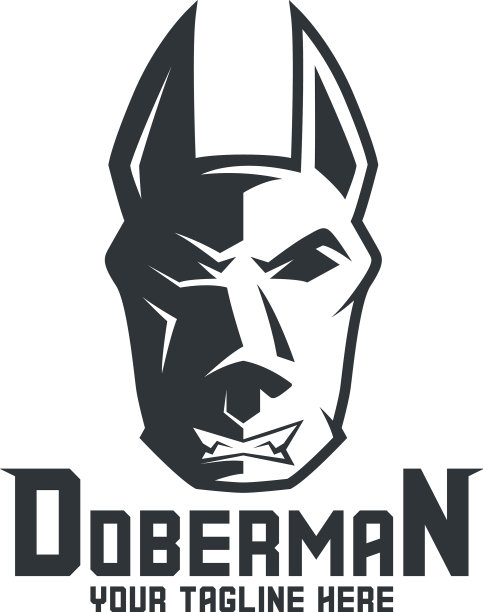 Logo杜宾Logo愤怒的狗为您设计图片下载