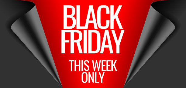 黑色星期五和网络星期一的促销横幅图片下载