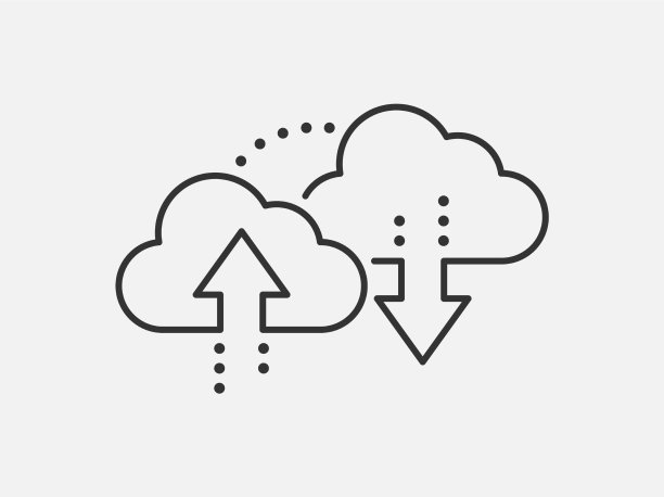 云计算连接科技图标图片下载