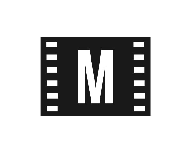 电影标志的字母m模板电影胶片图片下载