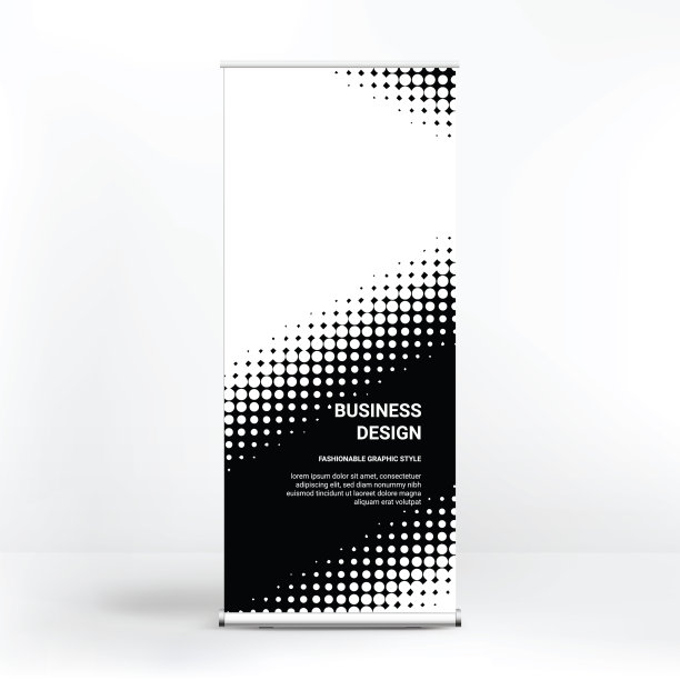 横幅设计卷起的立场，为广告图片下载