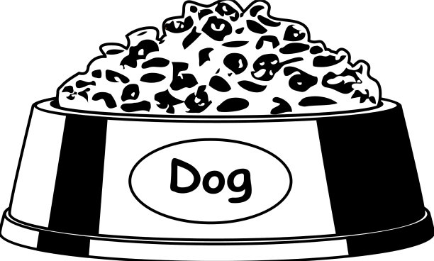 装狗粮的狗碗图片下载