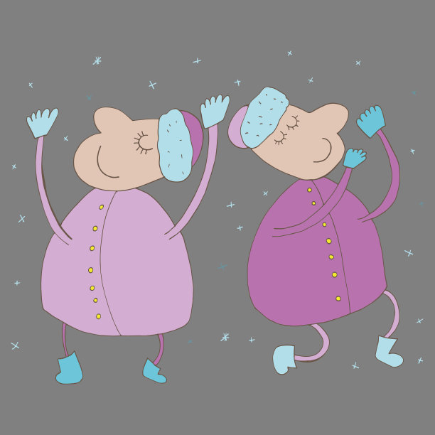 圣诞老人在跳新年舞图片下载