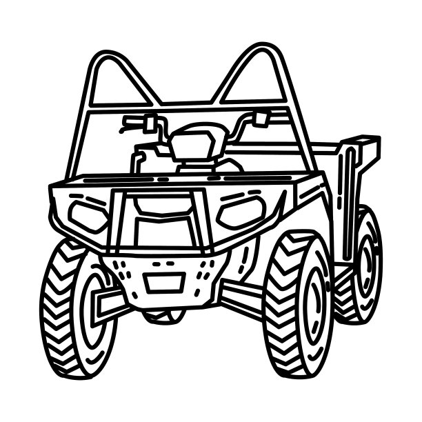 空军地形车图标涂鸦手绘图片下载