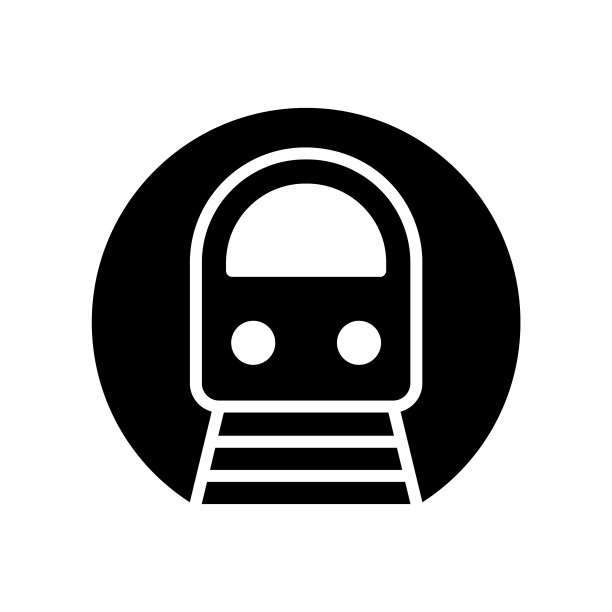 地铁剪影图标图片下载