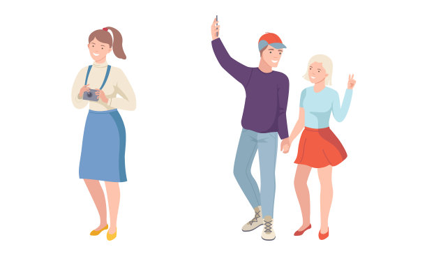 带着相机和智能手机的人图片下载