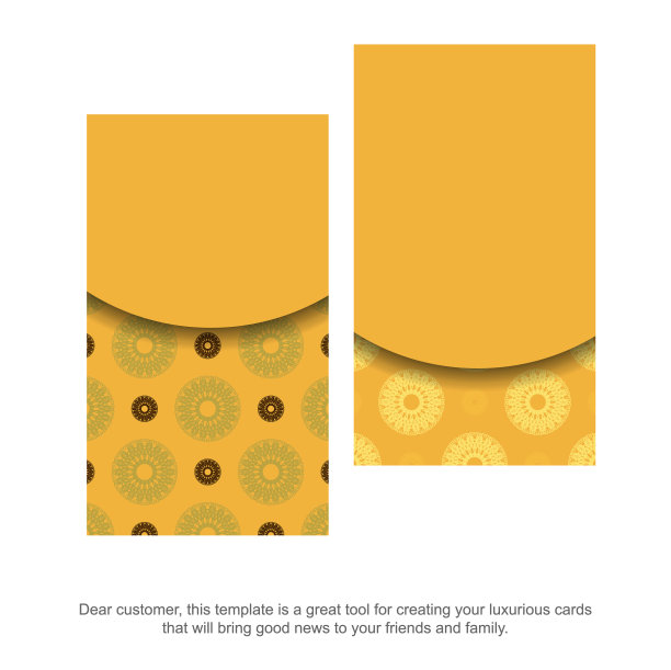 黄色名片配豪华的棕色图片下载