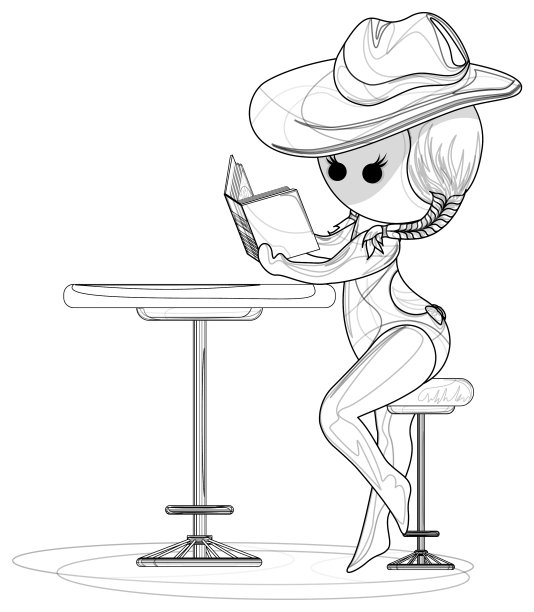 戴着帽子、穿着比基尼的夫人在餐桌上的形象图片下载