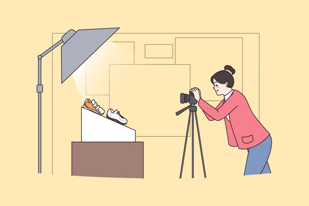 女摄影师做商业产品拍摄图片下载