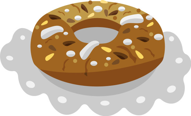 葡萄牙传统的坚果圣诞蛋糕图片下载