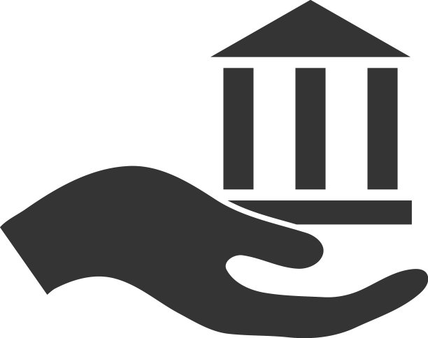 银行提供手图标图片下载