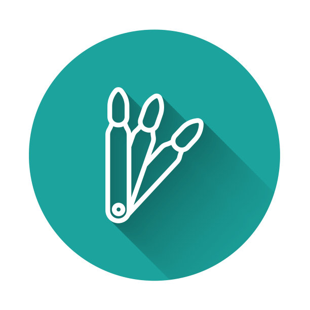 白线组假指甲的美甲图标图片下载