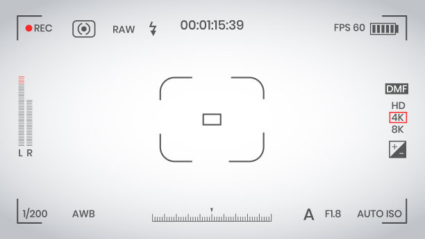 相机取景器视频或相框记录器图片下载