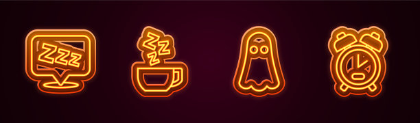 定行昏昏欲睡的甘菊茶鬼和警报图片下载