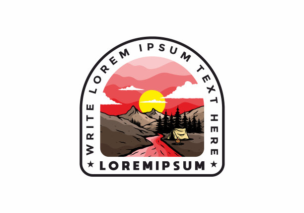 在河边露营图片下载