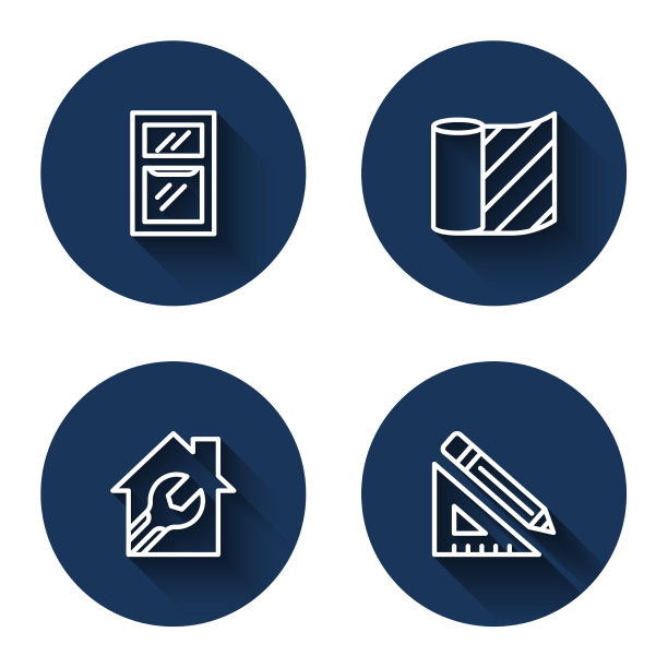 在房间墙纸屋中设置线条窗用图片下载