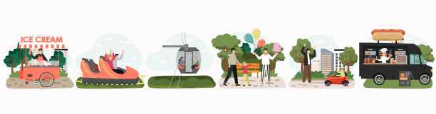 游乐园游乐场景点设置图片下载