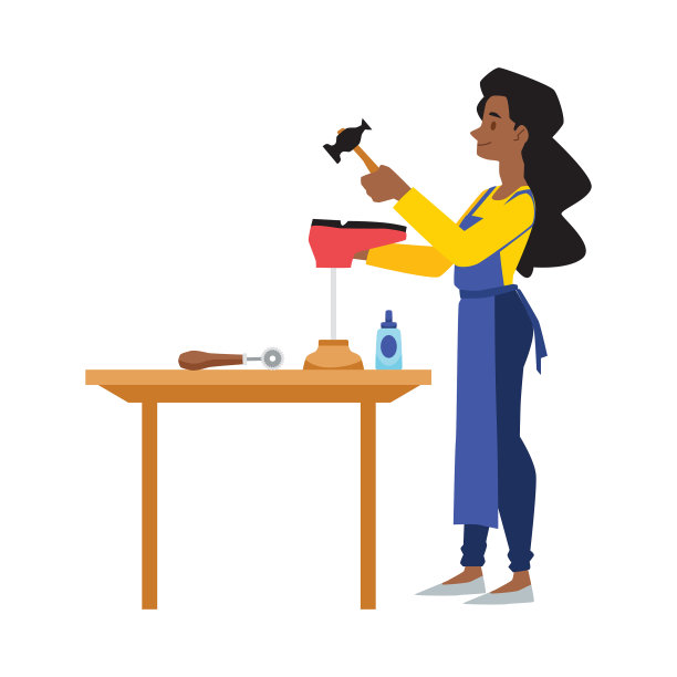 鞋匠或鞋匠在鞋厂的平底鞋图片下载