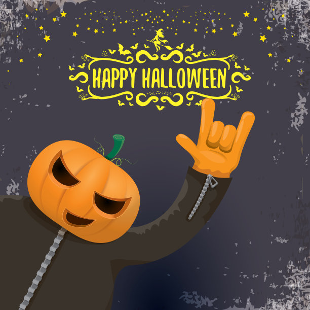 万圣节快乐，创意潮人派对图片下载