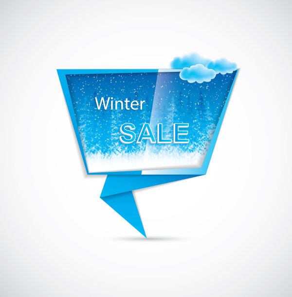 冬季销售的旗帜图片下载