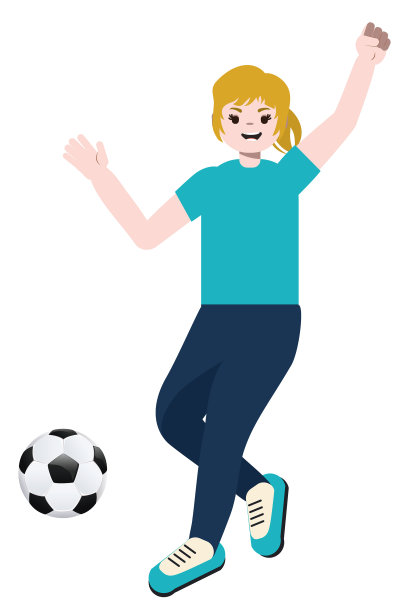 金发女孩足球迷图片下载