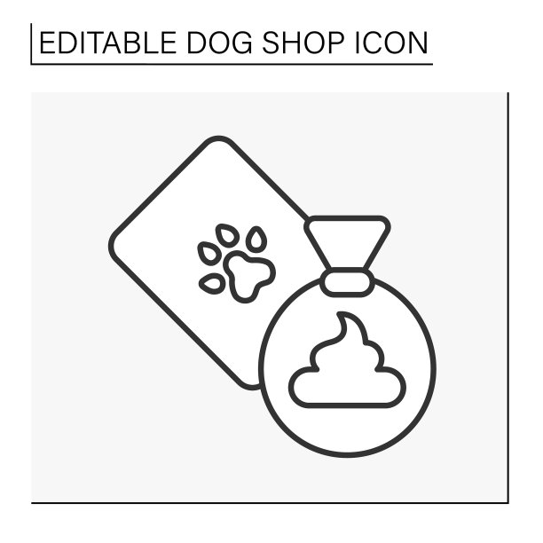 狗店线图标图片下载