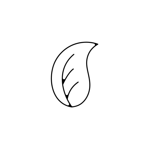 花瓣线图标叶线轮廓图标图片下载