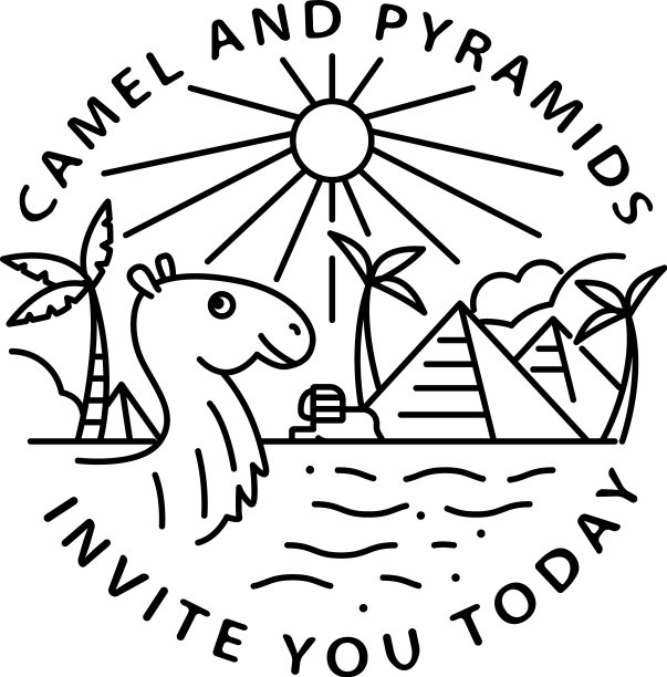 去埃及旅行，带上金字塔和骆驼图片下载