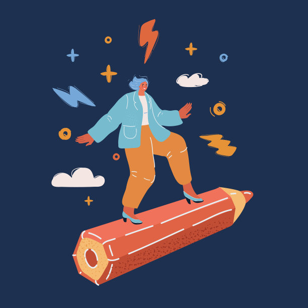 女孩在巨人上飞翔图片下载