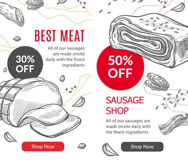 最好的肉类和香肠商店出售火腿图片下载