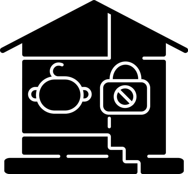 锁地下室门黑色字形图标图片下载