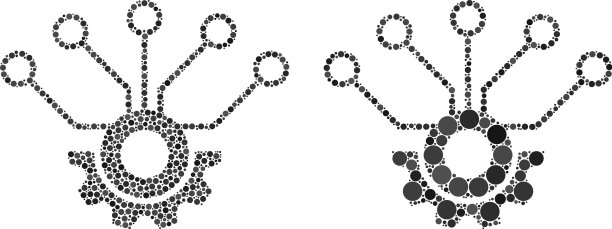 球面点传感器硬件图标拼贴图片下载