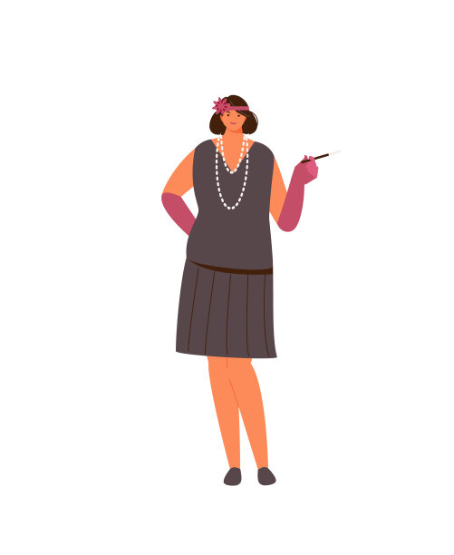 20年代时尚少女风图片下载