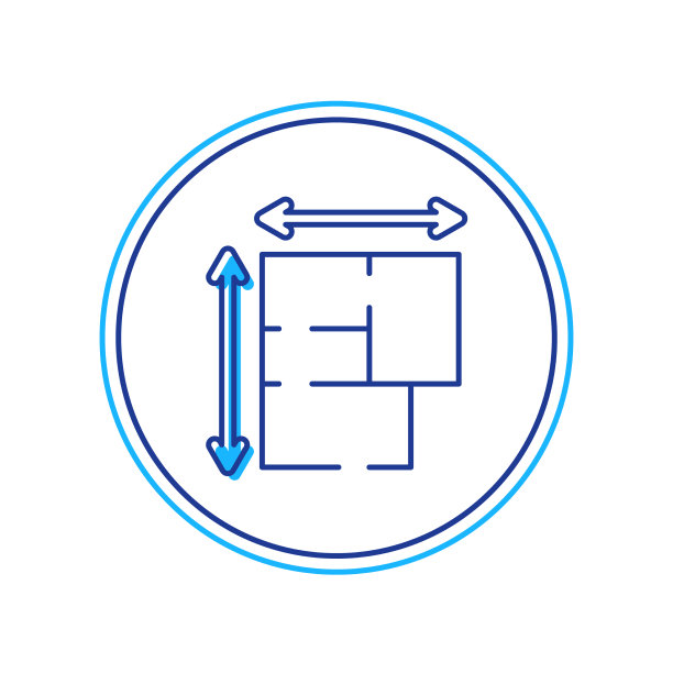 填充轮廓房子计划图标孤立在白色图片下载