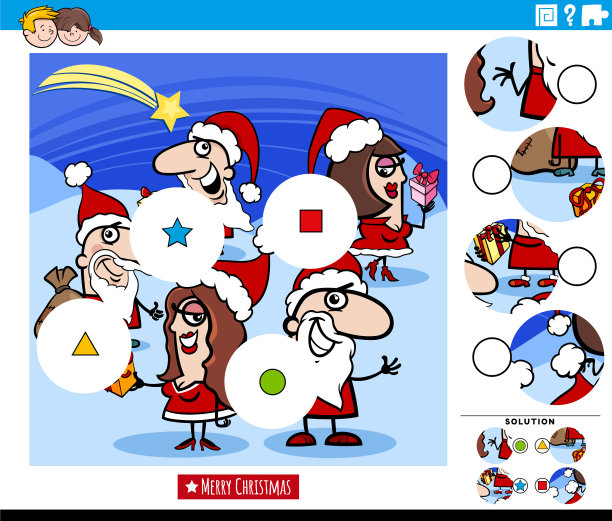 圣诞节和快乐的人们一起玩火柴游戏图片下载