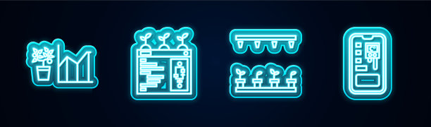 集线花卉统计智能农艺图片下载