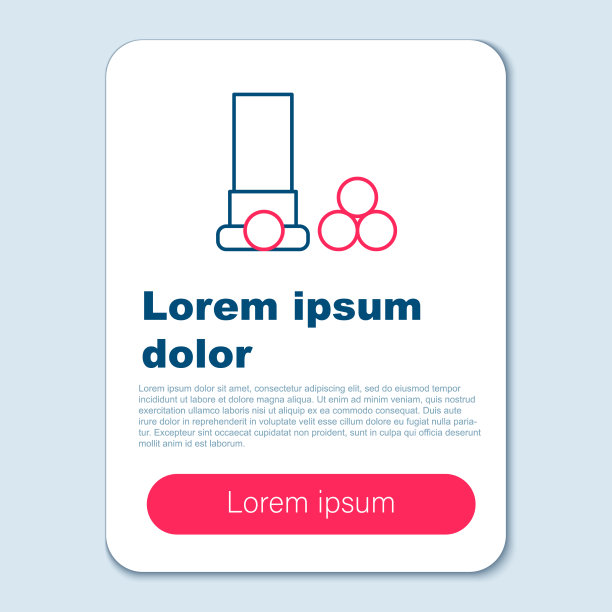 线条墨盒图标孤立在灰色背景上图片下载