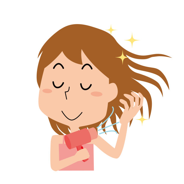 晾干头发的女人图片下载