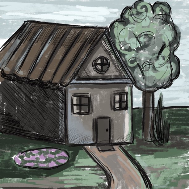 小品风格的房子，乡村的房子，小品木屋图片下载