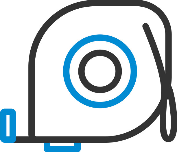 收缩卷尺图标图片下载