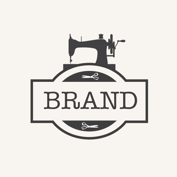 老式缝纫机用剪刀剪着图片下载