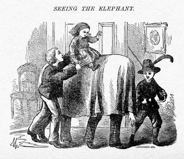 骑着假装大象的女孩图片下载