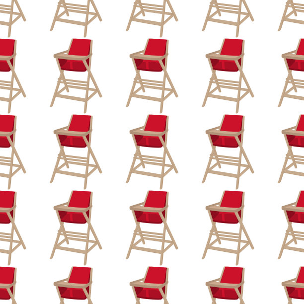 主题缤纷的现代儿童高脚椅图片下载