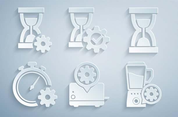 烤面包机设置旧沙漏与沙子的时间图片下载