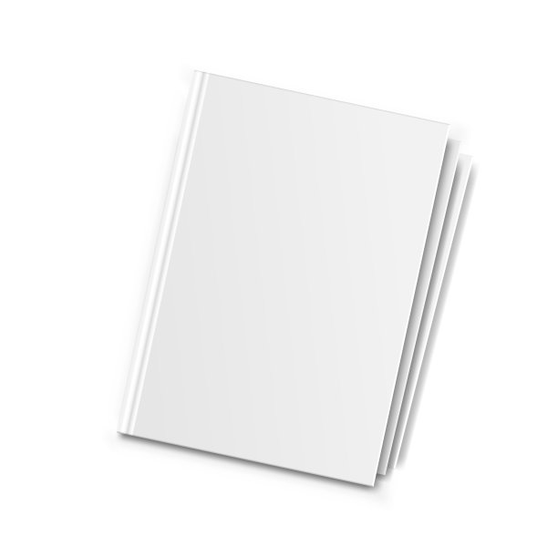 书模型图标在平面样式封面模板上图片下载