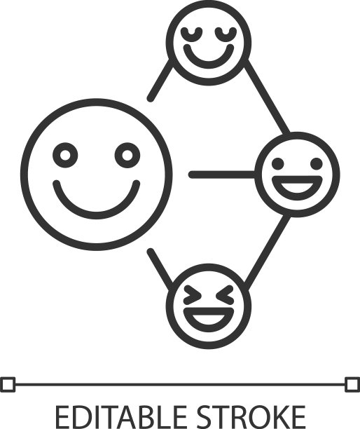 网络达人线性图标图片下载